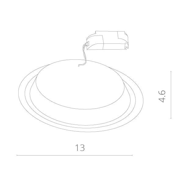 Точечный встраиваемый светильник Arte Lamp UOVO A6406PL-1WH | Дом Декора