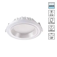 358280 NT Светильник 22Вт 4000К 85-265В IP20 SPOT