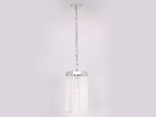NEWPORT 10110 10111/S , Подвесной светильник, Nickel Clear crystal D18*H32/150 cm E27 1*40W