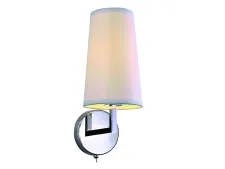 NEWPORT 14000 14701/A white , Бра, Chrome Shade white L13.5*H33.5*Sp17.5 cm E27 1*40W