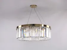 NEWPORT 10110 10110+1/C gold , Люстра, Gold Clear crystal D70*H23/250 cm E14 11*40W