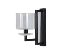 NEWPORT 4400 4401/A black+gold , Бра, Black+gold Clear crystal Clear glass L15*H30*Sp27 cm E14 1*40