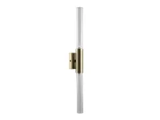 NEWPORT 7270 7273/A brass new , Бра, Matt brass Clear glass L6*H56*Sp6,5 cm G9 2*25W