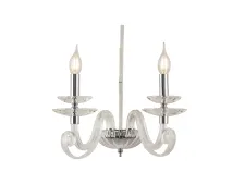 NEWPORT 8570 8572/A chrome , Бра, Chrome Clear crystal glass L37*H40*Sp27 cm Е14 2*40W