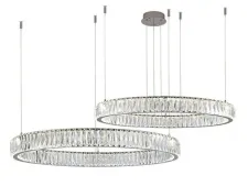 NEWPORT 8240 Потолочная чашка 8240 D20 2 горизон.кольца chrome , Chrome D20*H4 cm