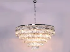 NEWPORT 10120 10129+17/C , Люстра, Chrome Clear crystal D110*H64/214 cm E14 26*40W