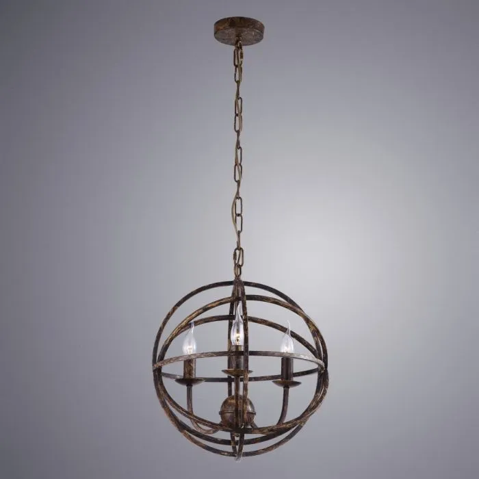 Подвесная люстра Arte Lamp KOPERNIK A1703SP-3BR | Дом Декора
