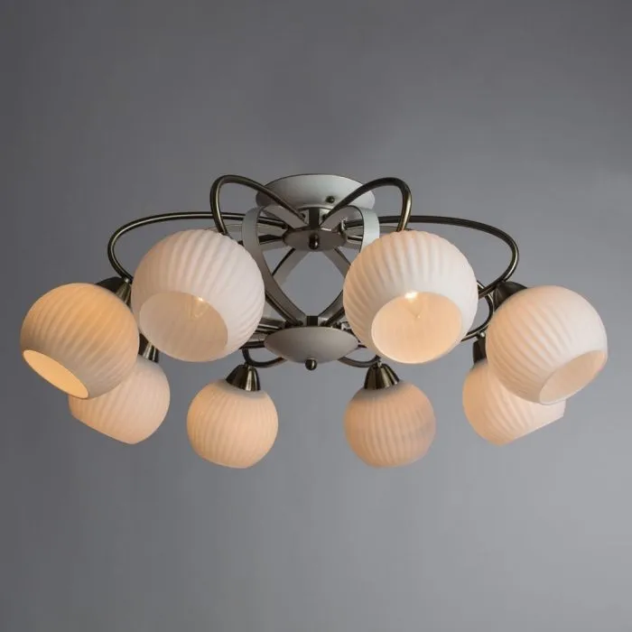 Потолочная люстра Arte Lamp ELLISSE A6342PL-8WG | Дом Декора