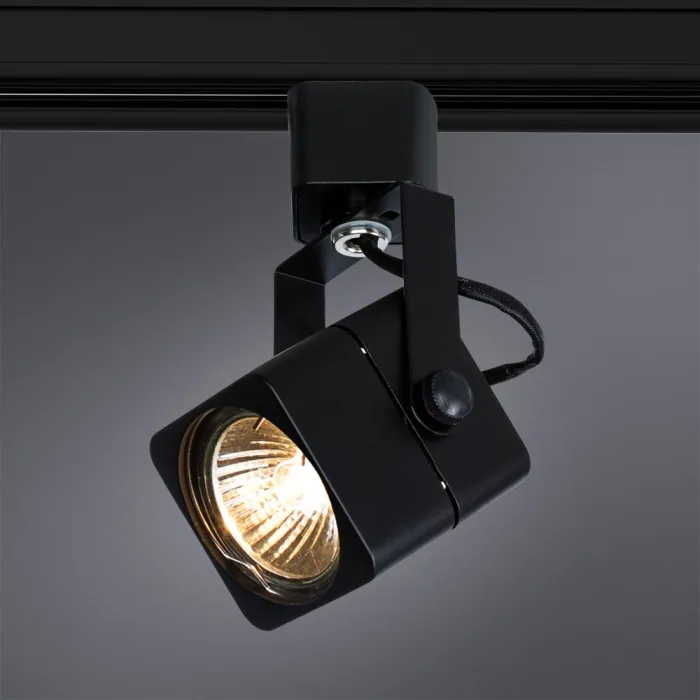Трековый светильник Arte Lamp LENTE A1314PL-1BK | Дом Декора