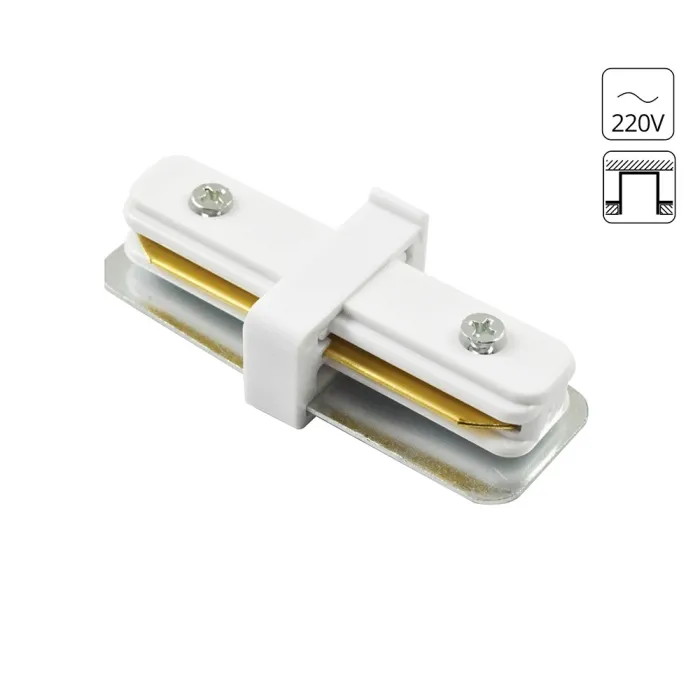 Коннектор прямой для шинопровода Arte Lamp TRACK ACCESSORIES A130233 | Дом Декора