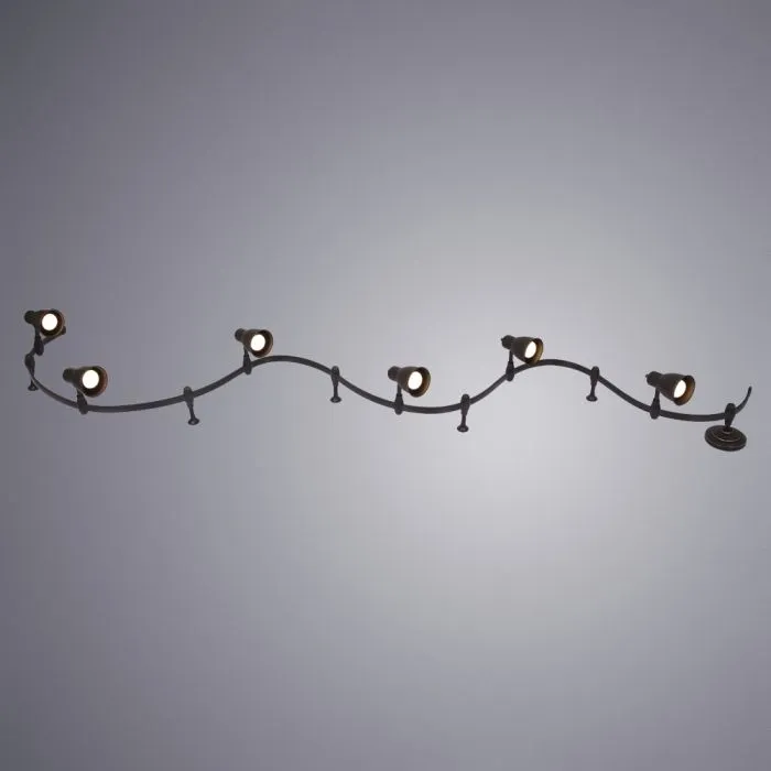 Готовая трековая система Arte Lamp RAILS A3058PL-6BK | Дом Декора