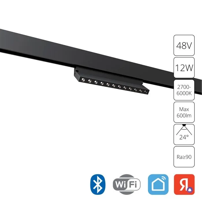 Магнитный трековый светильник Arte Lamp EXPERT SMART A5746PL-1BK | Дом Декора