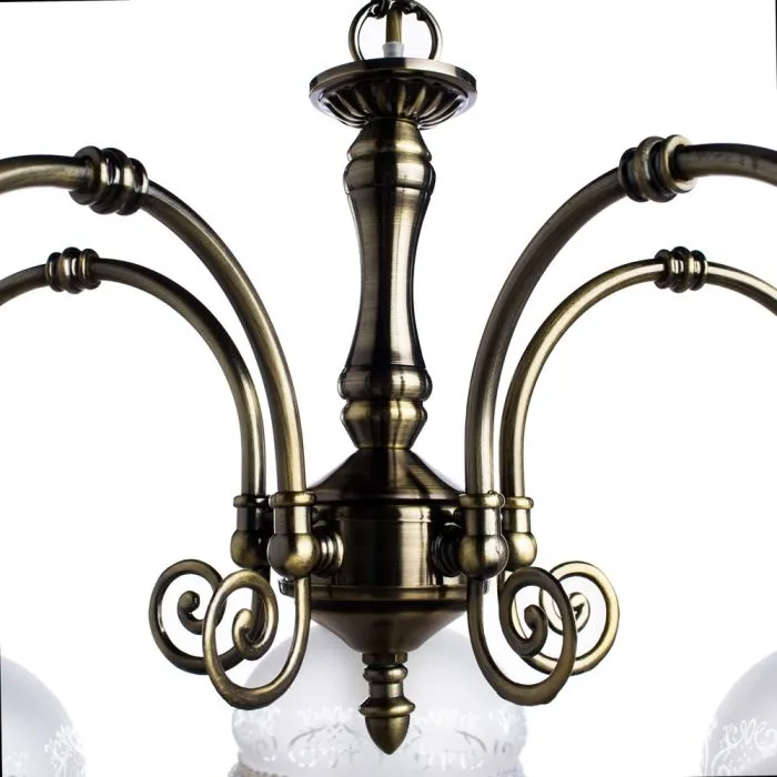 Подвесная люстра Arte Lamp VICTORIANA A3191LM-5AB | Дом Декора