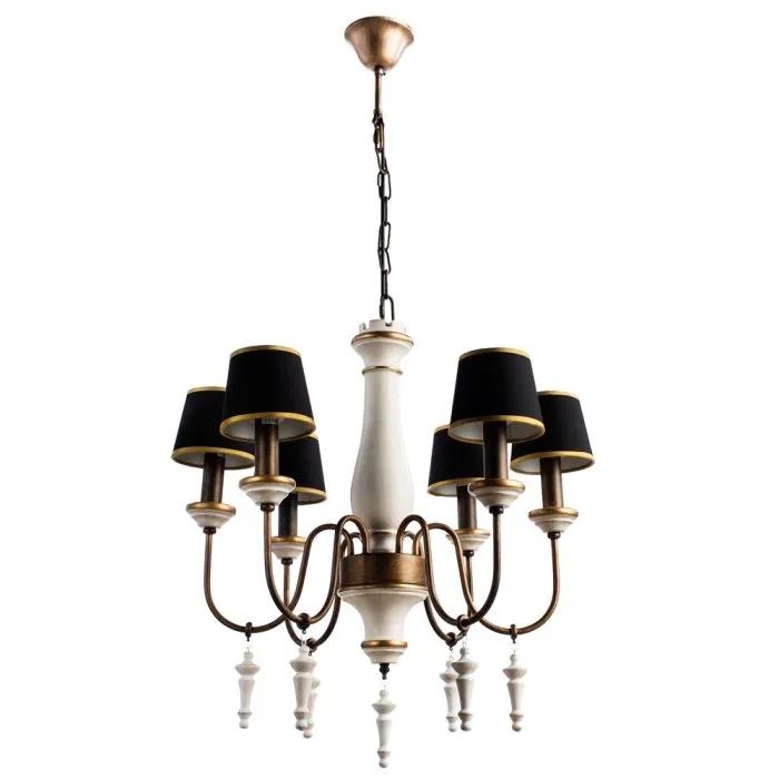 Подвесная люстра Arte Lamp FORTEZZA A1843LM-6BG | Дом Декора