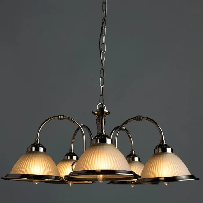 Подвесная люстра Arte Lamp AMERICAN DINER A9366LM-5SS | Дом Декора