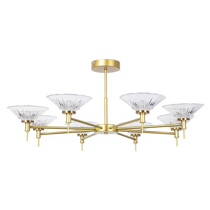 Люстра на штанге Arte Lamp ALESSIA A2076PL-8GO | Дом Декора