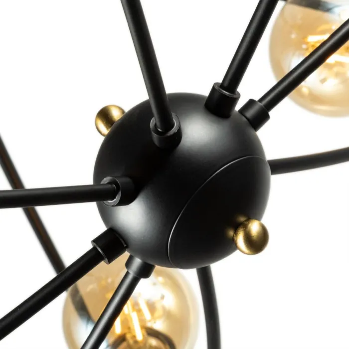 Потолочная люстра Arte Lamp GLASGOW A1963PL-8BK | Дом Декора