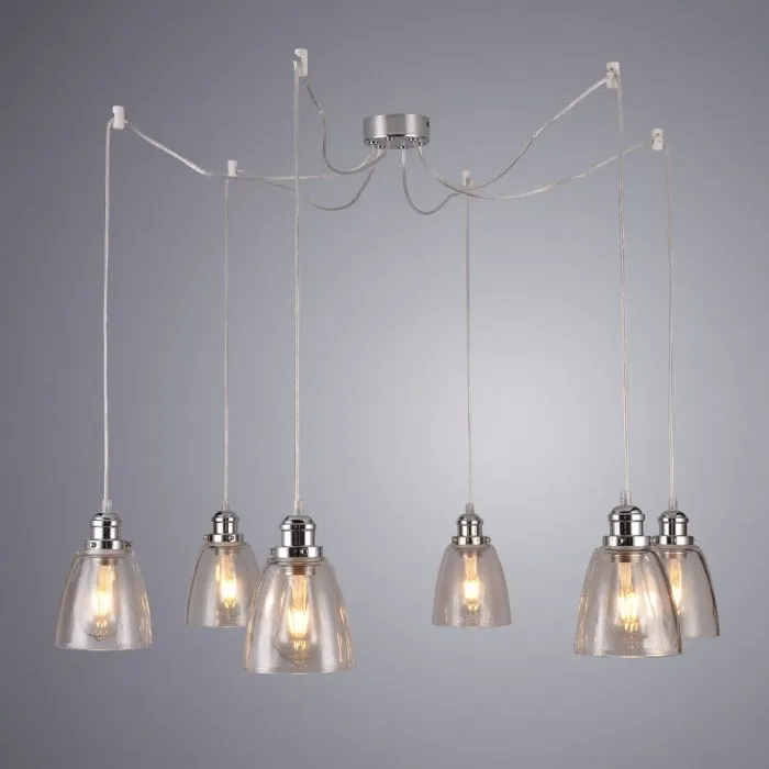 Подвесная люстра Arte Lamp TRENTO A9387SP-6CC | Дом Декора