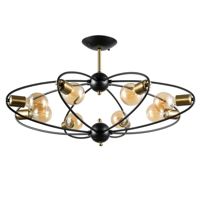 Потолочная люстра Arte Lamp GLASGOW A1963PL-8BK | Дом Декора