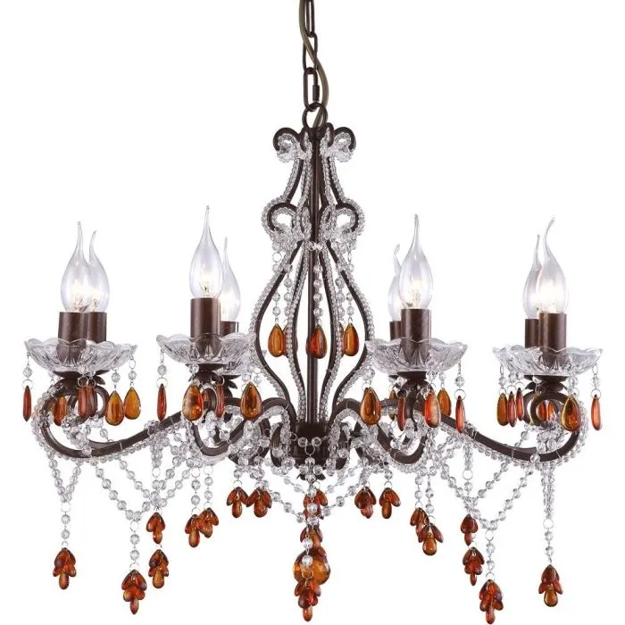Подвесная люстра Arte Lamp DECORATO A1715LM-8BR | Дом Декора