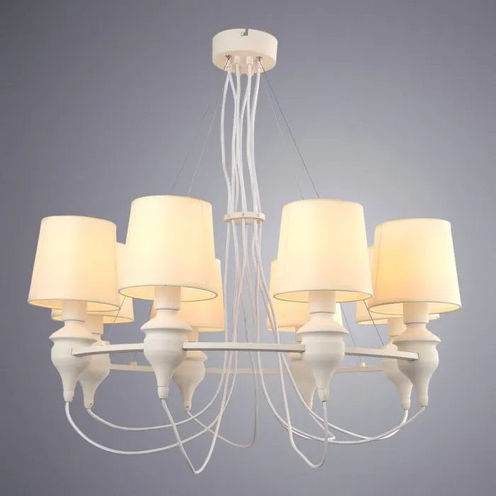 Подвесная люстра Arte Lamp SERGIO A3326LM-8WH | Дом Декора