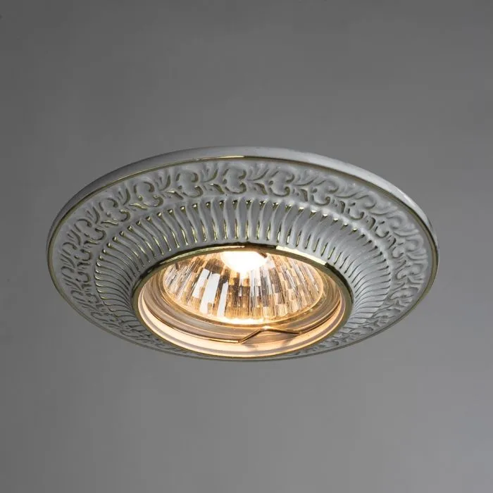 Точечный встраиваемый светильник Arte Lamp OCCHIO A5280PL-1WG | Дом Декора
