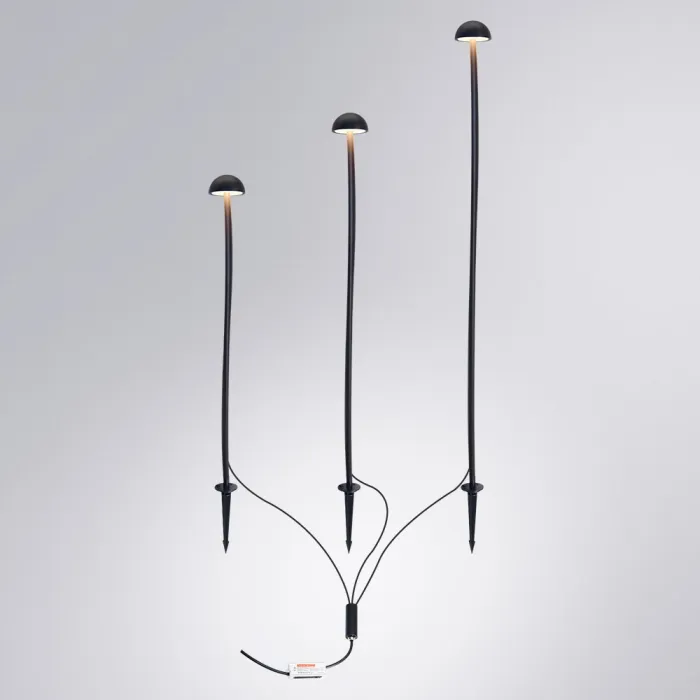 Грунтовый светильник Arte Lamp MOTUS A1081PA-3BK | Дом Декора