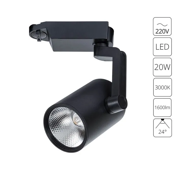 Трековый светильник Arte Lamp TRACCIA A2321PL-1BK | Дом Декора
