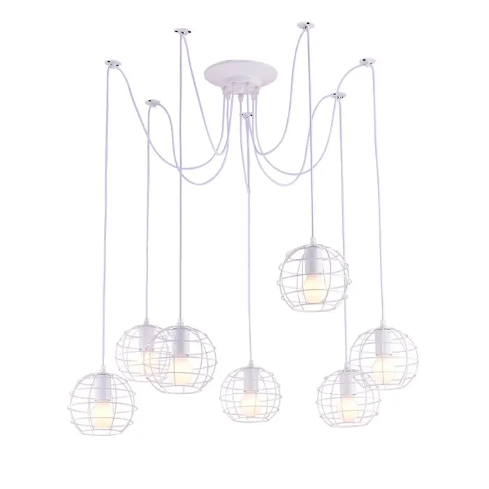 Подвесная люстра Arte Lamp SPIDER A1110SP-7WH | Дом Декора