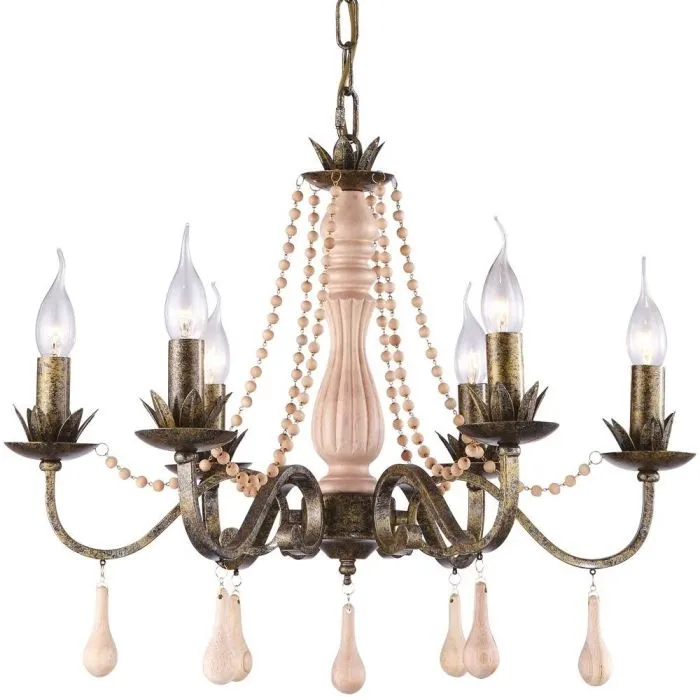 Подвесная люстра Arte Lamp ROSARIO A1832LM-6GA | Дом Декора