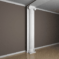 Фасадная лепнина полуколонна 4.10.206 Европласт