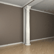 Интерьерная лепнина колонна 1.30.304 Европласт