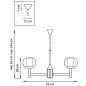 Люстра подвесная Lightstar Fiamma 730063